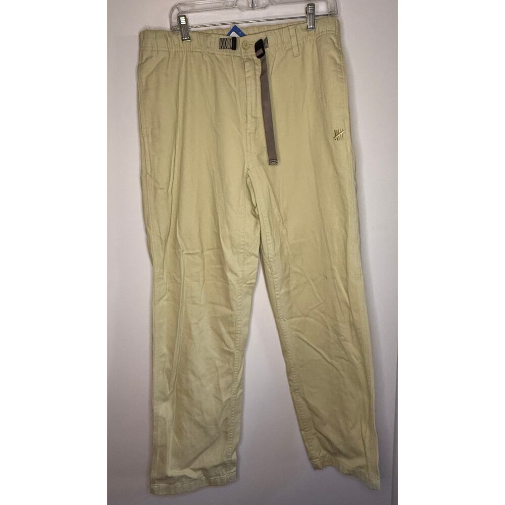 NWT Undefeated Ikat Belt Pants Men's Large Beige New